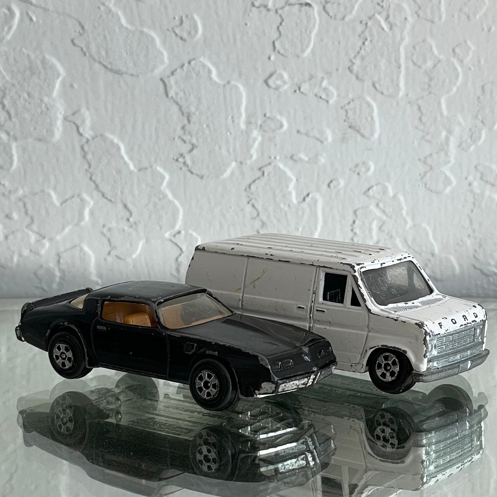 Bundle Vintage 80s ERTL Pontiac Turbo Firebird Smokey and‎ the Bandit Ford Van